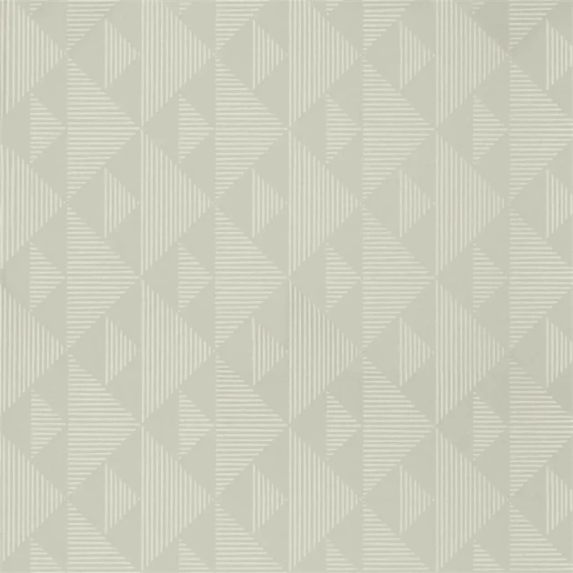 Designers Guild PDG1065/06 Zardozi Kappazuri Eau De Nil - tapeta z motywem trójkątów, kwadratów i linii