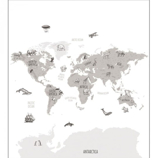 Caselio 102039918 Beauty Full Image 2 Our Planet World Map - mural z motywem mapy Świata