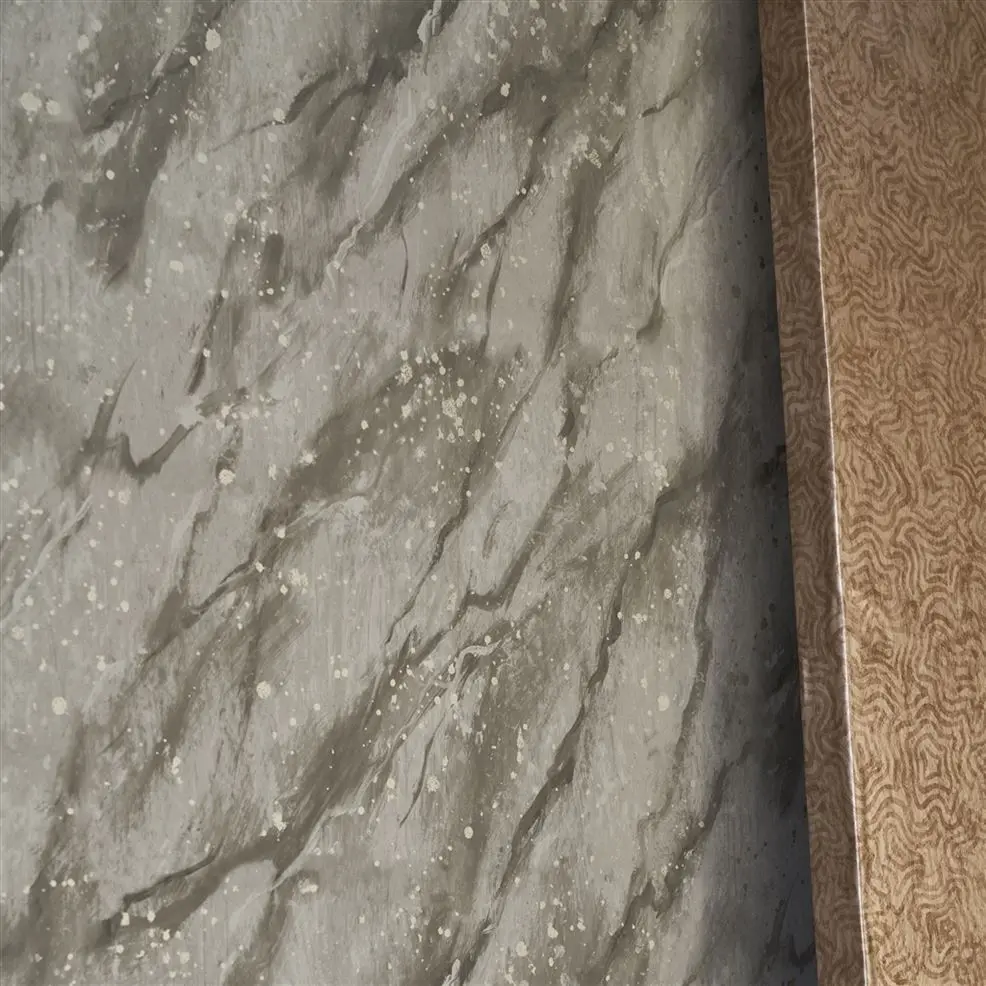 Designers Guild PDG1089/05 Foscari Fresco Carrara Grande Linen - tapeta z motywem marmuru