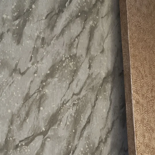 Designers Guild PDG1089/07 Foscari Fresco Carrara Grande Bronze - tapeta z motywem marmuru