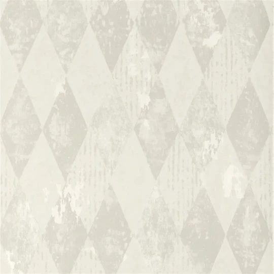 Designers Guild PDG1090/01 Foscari Fresco Arlecchino Ivory - tapeta z motywem rombów