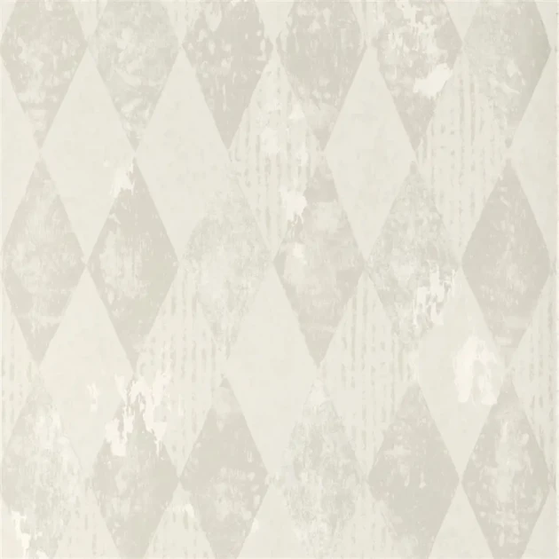 Designers Guild PDG1090/01 Foscari Fresco Arlecchino Ivory - tapeta z motywem rombów