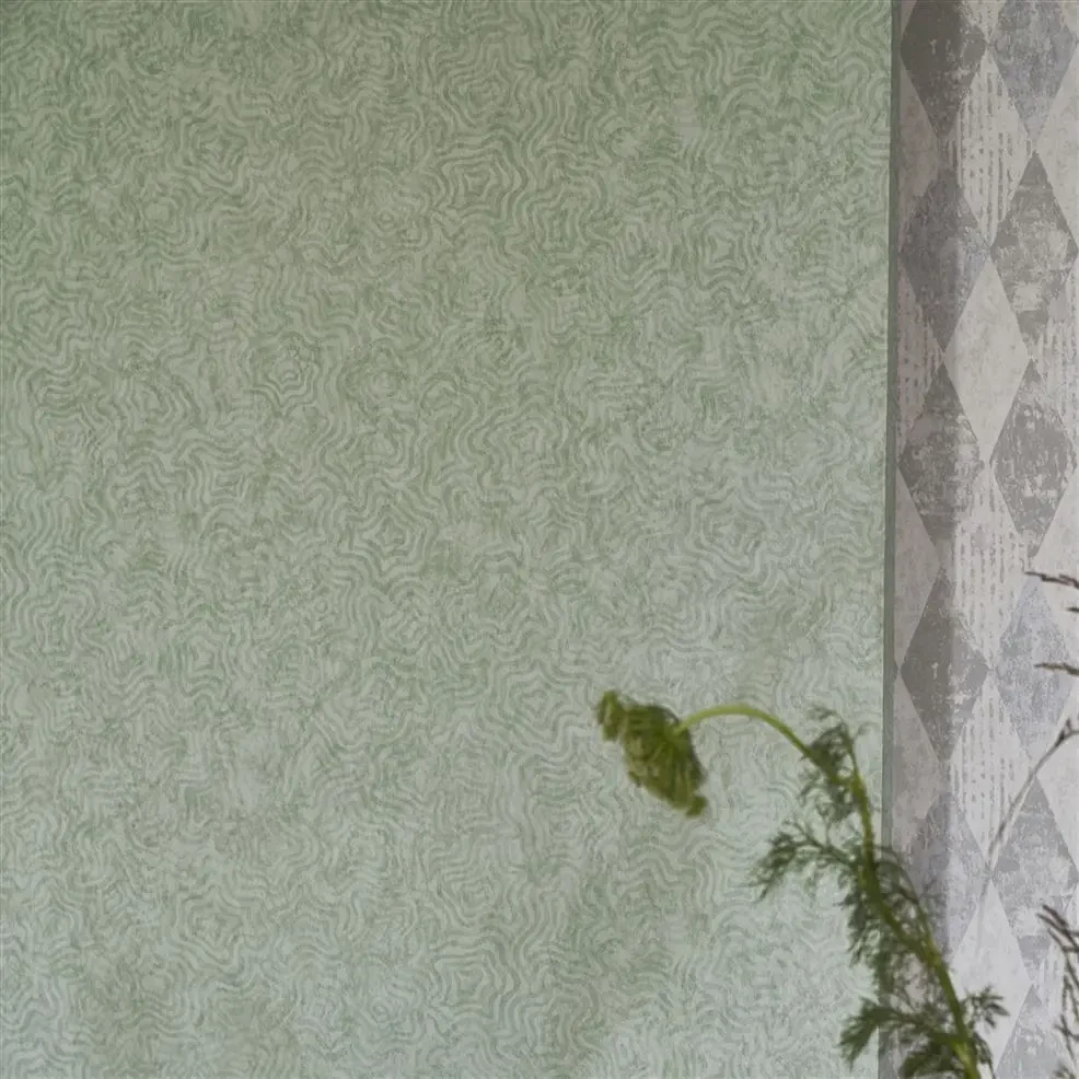 Designers Guild PDG1092/05 Foscari Fresco Fresco Linen - tapeta z motywem geometrycznych linii