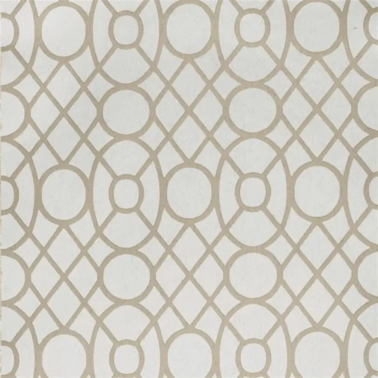Designers Guild PDG1093/01 Foscari Fresco Marletti Chalk - tapeta z motywem geometrycznym