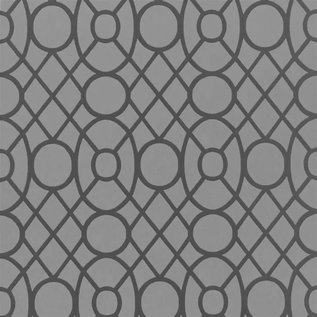 Designers Guild PDG1093/06 Foscari Fresco Marletti Graphite - tapeta z motywem geometrycznym