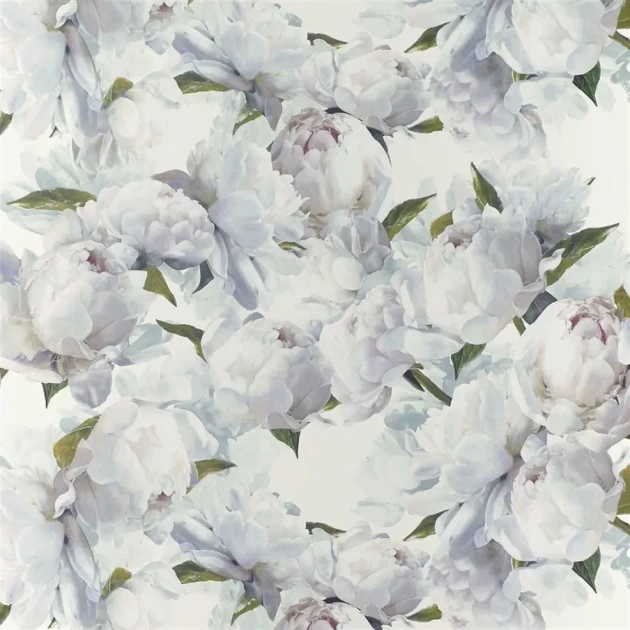 Designers Guild PDG1094/02 Foscari Fresco Peonia Ivory - tapeta z motywem kwiatów