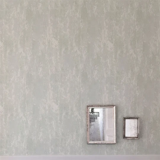 Designers Guild P555/03 Plain & Textured II AJANTA - ECRU - tapeta z motywem postarzanej ściany z betonu