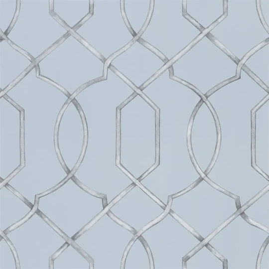 Designers Guild PDG1027/02 Geometric Rabeschi Delft - tapeta z motywem kratki