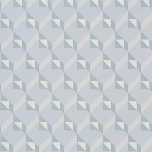 Designers Guild PDG1055/05 Geometric Dufrene Delft - tapeta z motywem klocków