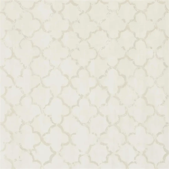 Designers Guild PDG650/06 Geometric Chinese Trellis Pearl - tapeta z motywem fresku