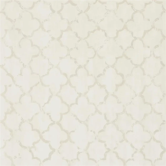 Designers Guild PDG650/06 Geometric Chinese Trellis Pearl - tapeta z motywem fresku