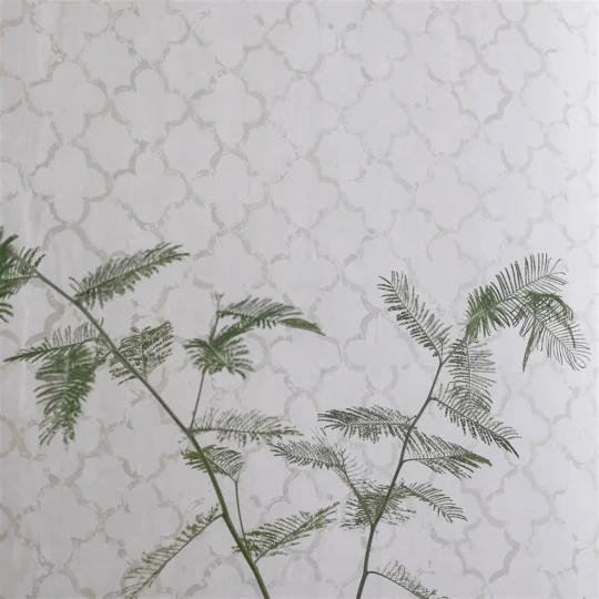 Designers Guild PDG650/06 Geometric Chinese Trellis Pearl - tapeta z motywem fresku