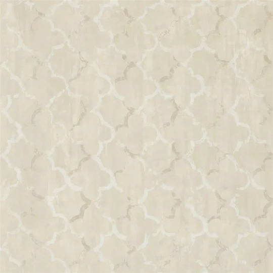 Designers Guild PDG650/07 Geometric Chinese Trellis Linen - tapeta z motywem fresku