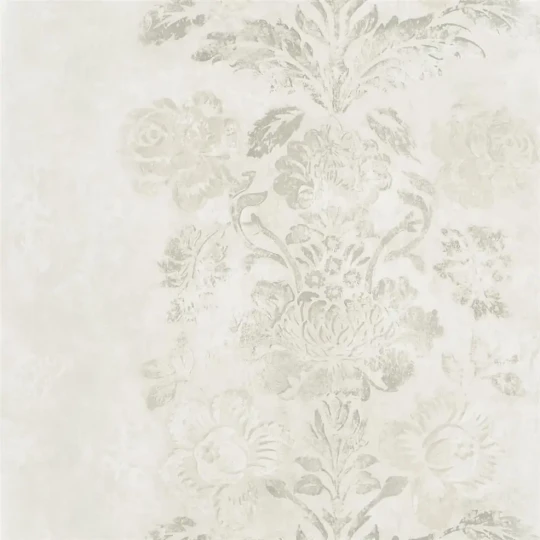 Designers Guild PDG674/06 Caprifoglio Damasco Pearl - tapeta z motywem adamaszku