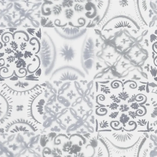 Designers Guild PDG1021/02 Majolica Pesaro Graphite - tapeta z motywem kafelek