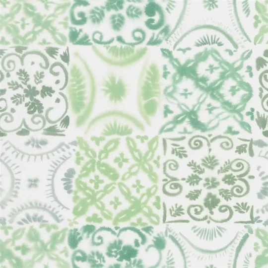 Designers Guild PDG1021/03 Majolica Pesaro Emerald - tapeta z motywem kafelek