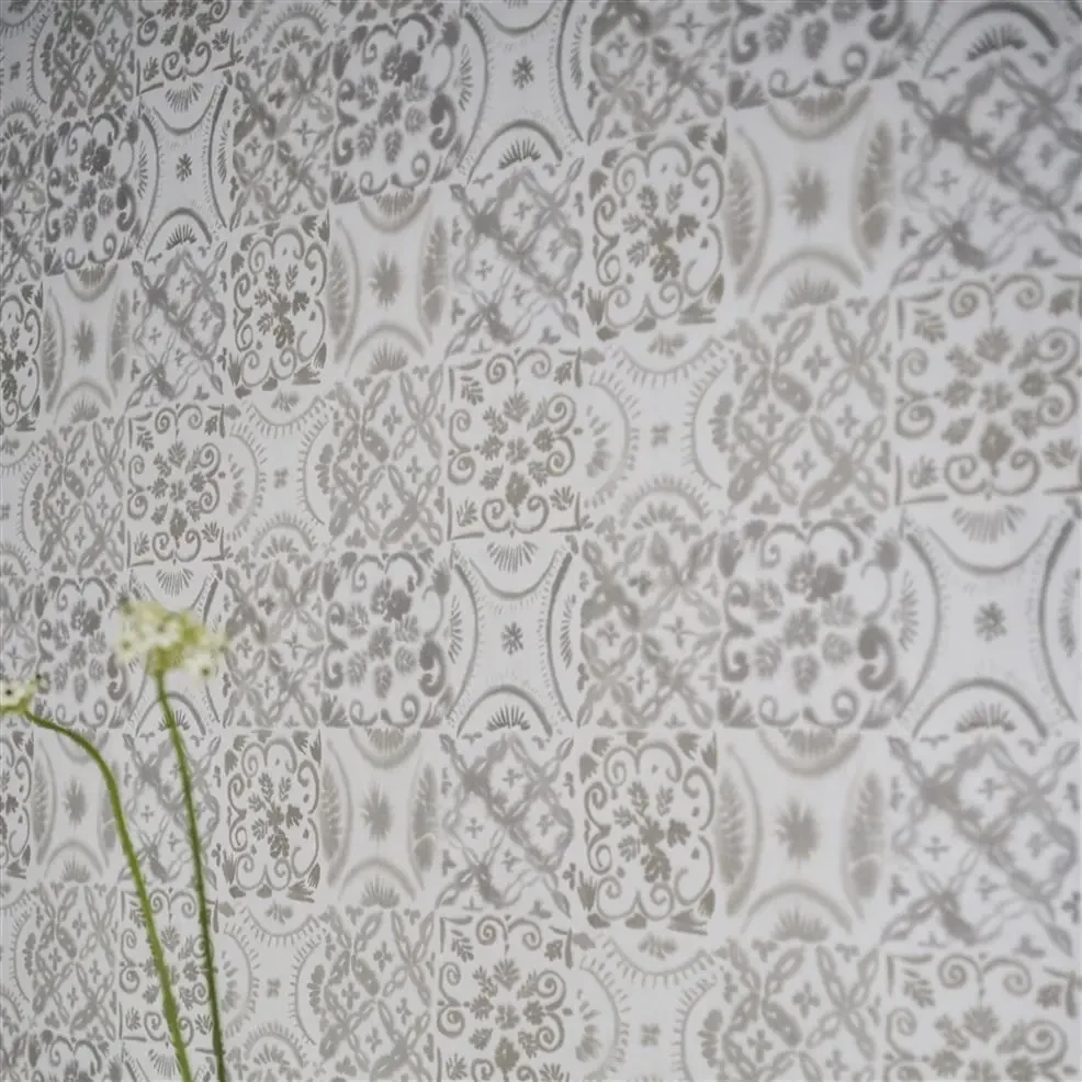 Designers Guild PDG1021/04 Majolica Pesaro Birch - tapeta z motywem kafelek