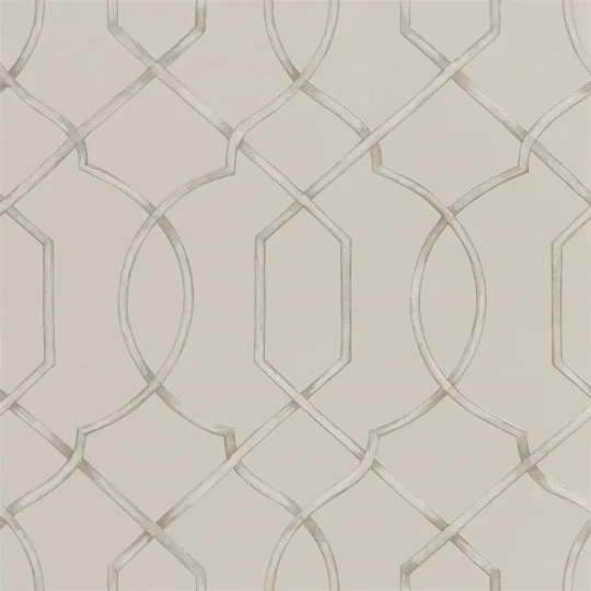 Designers Guild PDG1027/03 Majolica Rabeschi Ecru - tapeta z motywem kratki