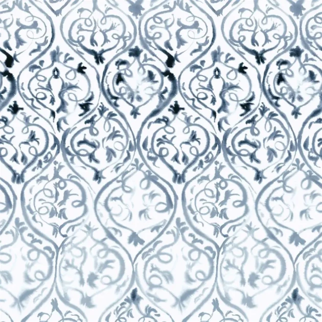 Designers Guild PDG1029/02 Majolica ARABESQUE GRAPHITE - mural z motywem arabeski