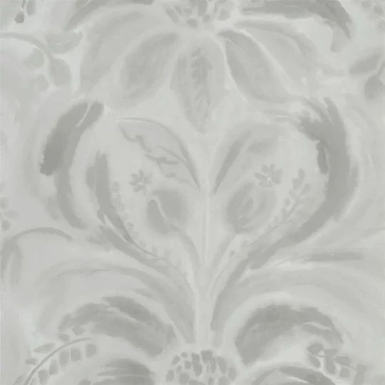 Designers Guild PDG1036/07 Tulipa Stellata Angelique Damask Stone - geometryczna tapeta z motywem adamaszku