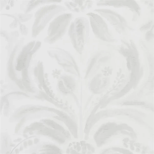 Designers Guild PDG1036/09 Tulipa Stellata Angelique Damask Chalk - geometryczna tapeta z motywem adamaszku