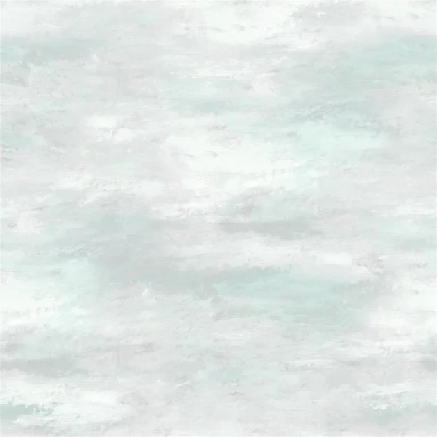 Designers Guild PDG677/04 Marquisette CIELO - JADE - mural z motywem chmur
