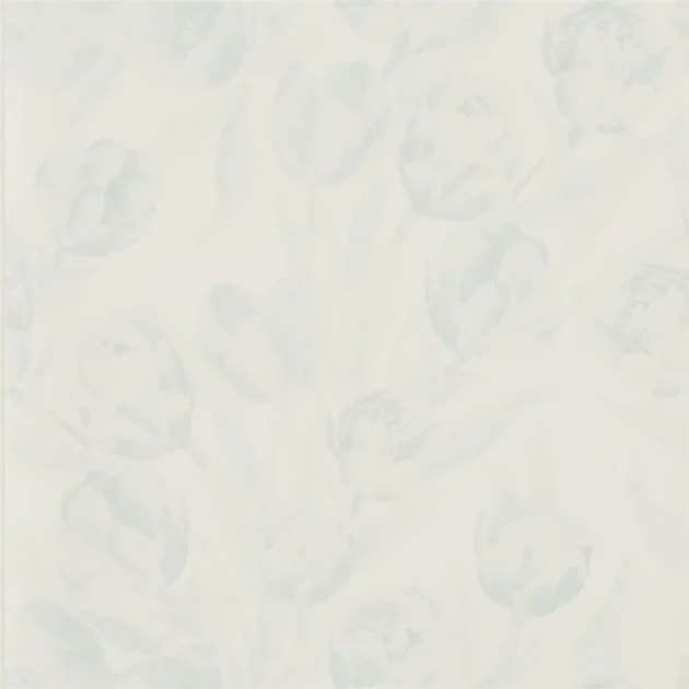 Designers Guild PDG685/01 Marquisette Fontainebleau Porcelain - tapeta z motywem kwiatów