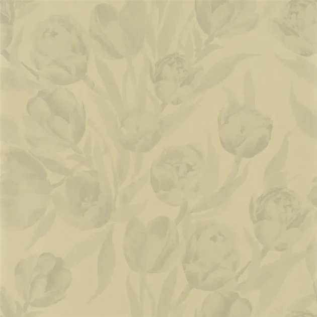Designers Guild PDG685/07 Marquisette Fontainebleau Gold - tapeta z motywem kwiatów