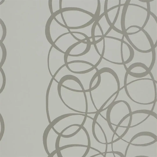 Designers Guild PDG689/04 Marquisette Marquisette Platinum - tapeta z motywem geometrycznych linii