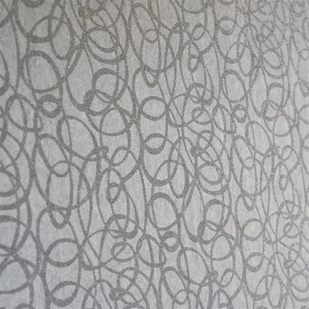 Designers Guild PDG690/03 Marquisette Girandole Dove - tapeta z motywem geometrycznych linii
