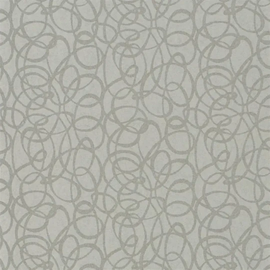 Designers Guild PDG690/04 Marquisette Girandole Silver - tapeta z motywem geometrycznych linii