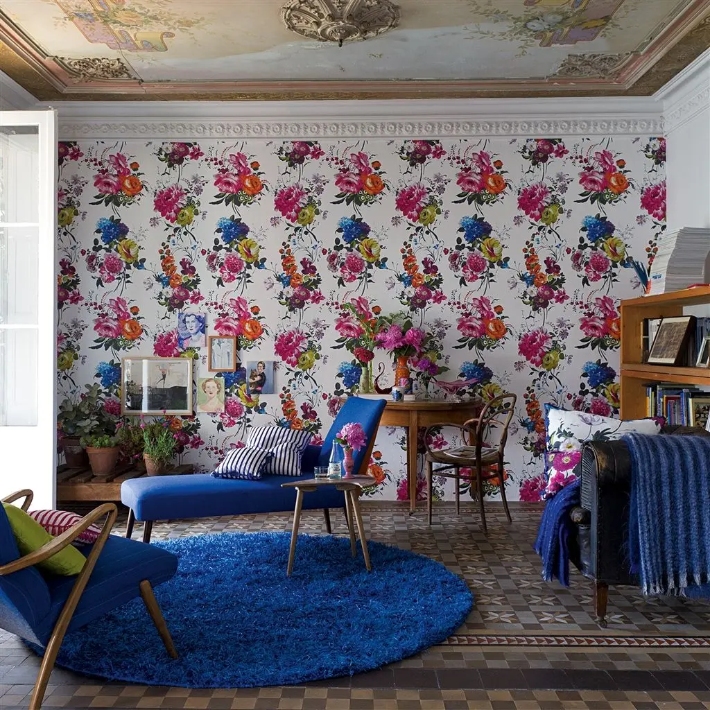 Designers Guild P578/01 Scenes and Murals AMRAPALI - PEONY - mural z motywem bukietów kwiatów