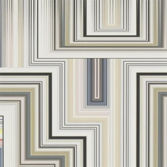 Designers Guild PCL013/01 Scenes and Murals ABSTRACT MALACHITE - MULTICOLORE - mural z motywem geometrycznych linii