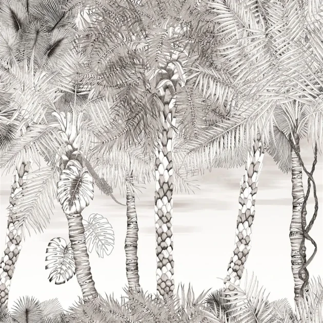 Designers Guild PCL022/02 Scenes and Murals CROISETTE - NACRE - mural z motywem tropikalnego krajobrazu