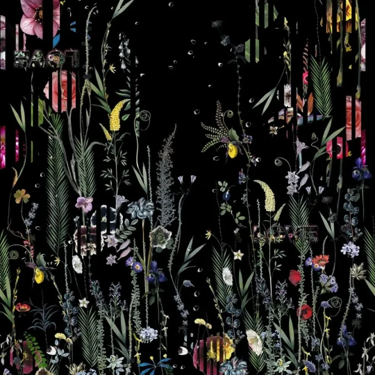 Designers Guild PCL7020/01 Scenes and Murals BABYLONIA NIGHTS PANORAMIC CREPUSCULE - mural z motywem tropikalnego krajobrazu