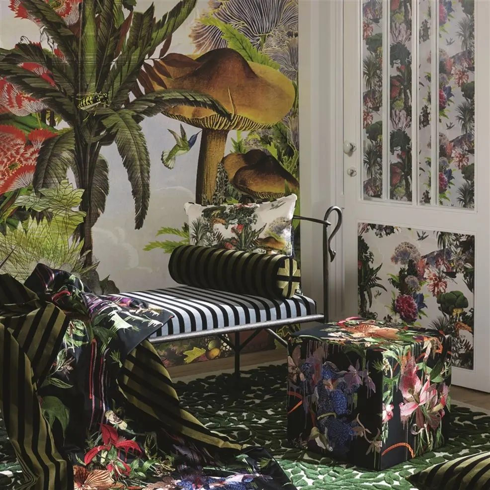 Designers Guild PCL7021/01 Scenes and Murals JARDIN DES REVES PRISME - mural z motywem tropikalnego krajobrazu