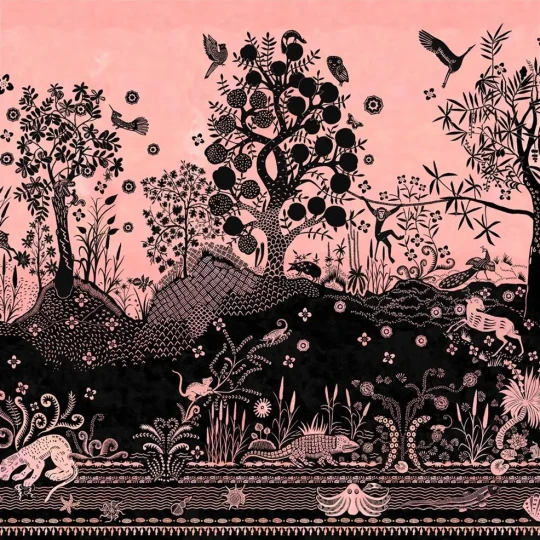 Designers Guild PCL7030/01 Scenes and Murals BOIS PARADIS BOURGEON - mural z motywem tropikalnego krajobrazu