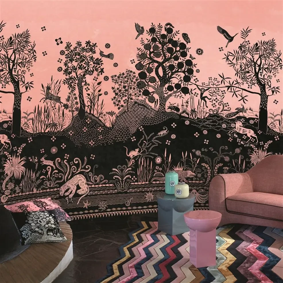 Designers Guild PCL7030/01 Scenes and Murals BOIS PARADIS BOURGEON - mural z motywem tropikalnego krajobrazu