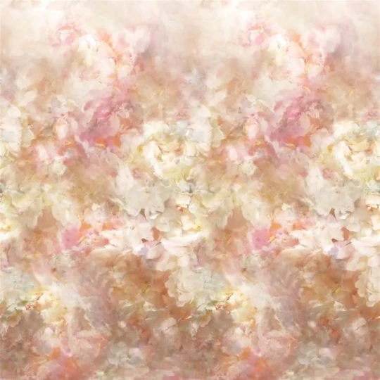 Designers Guild PDG1106/01 Scenes and Murals Fleur De Nuit Pale Coral - mural z motywem kwiatów