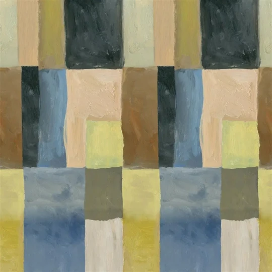 Designers Guild PDG1108/01 Scenes and Murals Otto Mosaic Dusk - mural z motywem geometrycznych figur