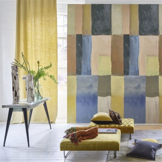 Designers Guild PDG1108/01 Scenes and Murals Otto Mosaic Dusk - mural z motywem geometrycznych figur