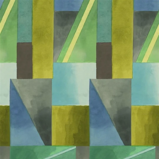 Designers Guild PDG1109/01 Scenes and Murals Alphonse Azur - mural z motywem geometrycznych figur