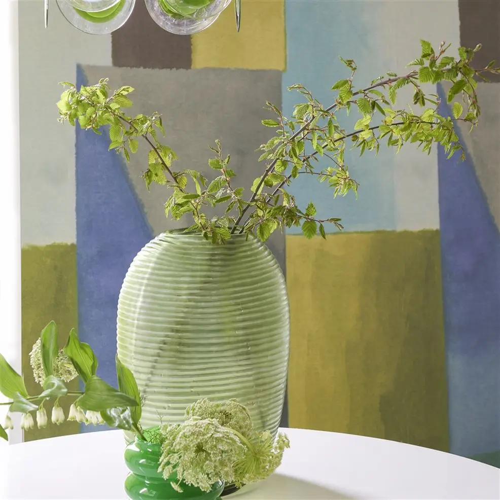 Designers Guild PDG1109/01 Scenes and Murals Alphonse Azur - mural z motywem geometrycznych figur