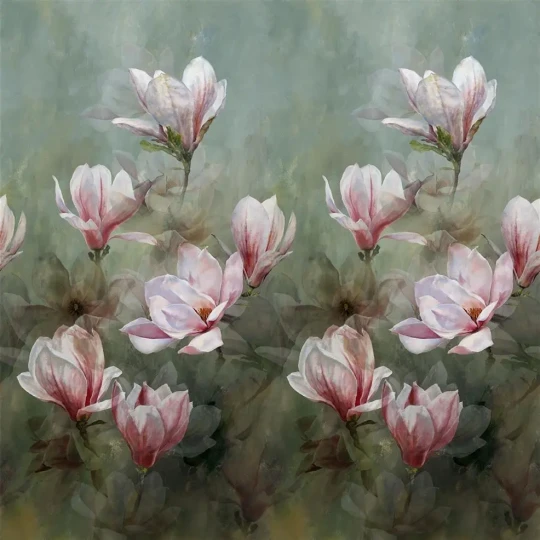 Designers Guild PDG1115/01 Scenes and Murals YULAN MAGNOLIA - mural z motywem magnolii