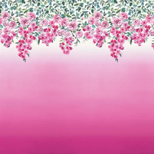 Designers Guild PDG656/01 Scenes and Murals TRAILING ROSE - PEONY - mural z motywem kwiatów i tła ombree