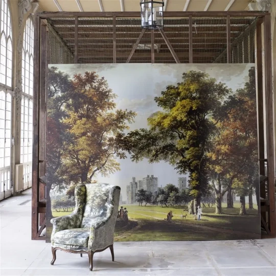 Designers Guild PRC669/01 Scenes and Murals GREAT PARK VIEW - MOSS - mural z motywem parku