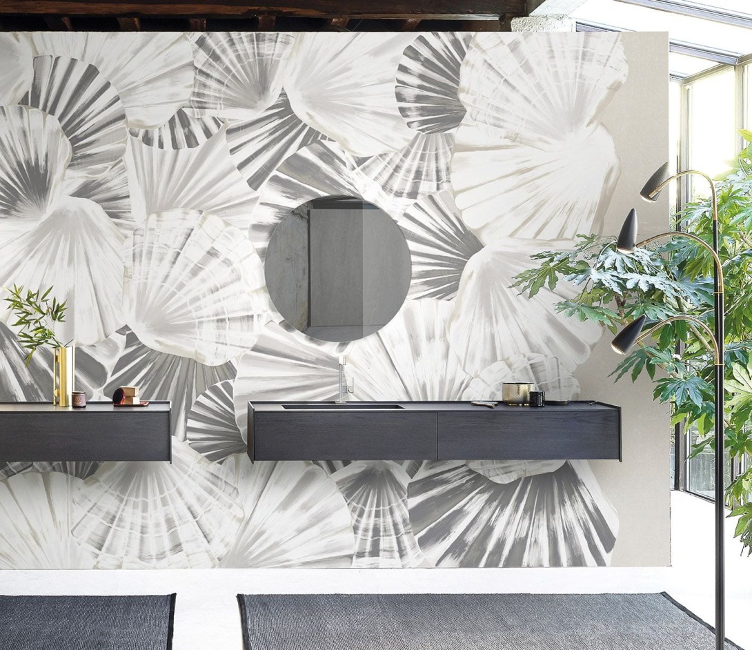Wallpepper MF-20-A 2023 Pettini di mare - mural z motywem wachlarzy