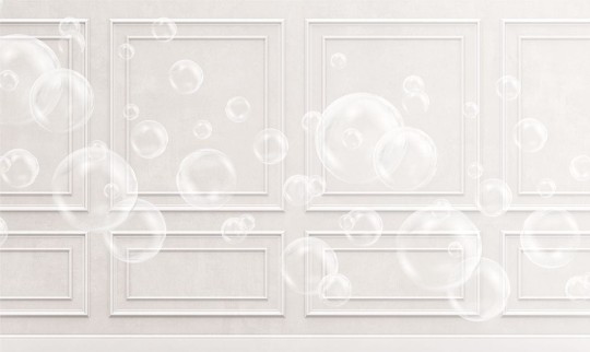Wallpepper ZP-07-A 2023 Levitas - mural z motywem baniek mydlanych