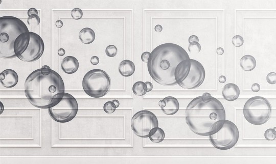 Wallpepper ZP-07-C 2023 Levitas - mural z motywem baniek mydlanych