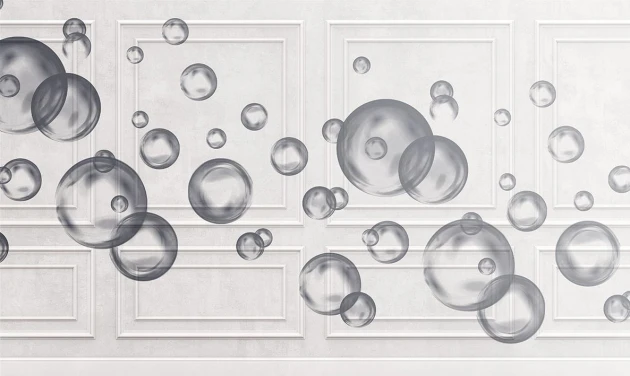Wallpepper ZP-07-C 2023 Levitas - mural z motywem baniek mydlanych
